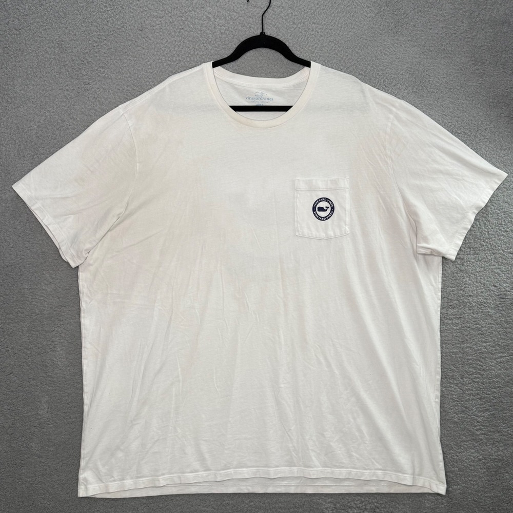 Vineyard Vines Mens 4XLT White Whale Logo Pocket T-Shirt Short Sleeve Tall